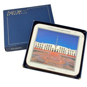 Ashdene Of Australia Canberra Coasters Australian Landmarks Cork Back Set of 6